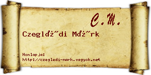 Czeglédi Márk névjegykártya